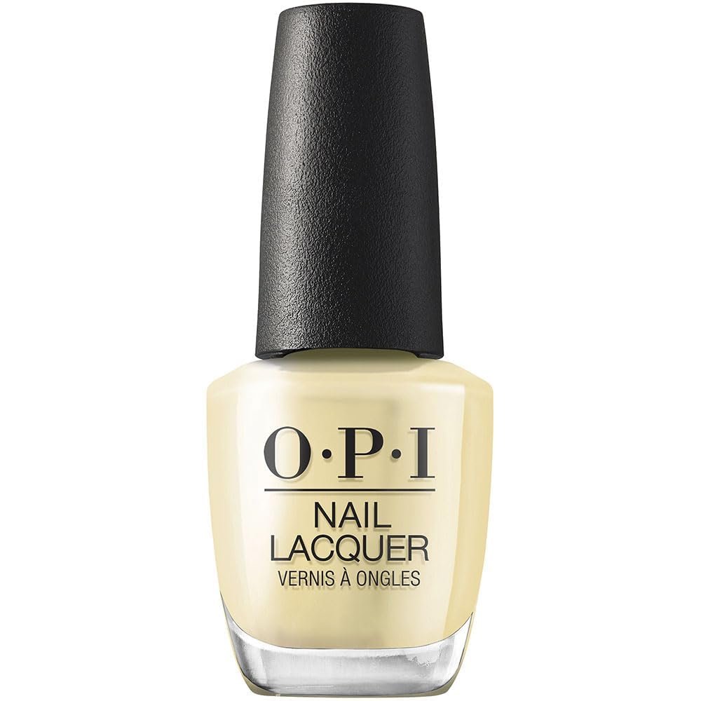 OPI Nail Lacquer Nail Polish | Opaque Orange & Yellow Shimmer Chip Resistant Nail Polish | Fast Drying, Streak Free