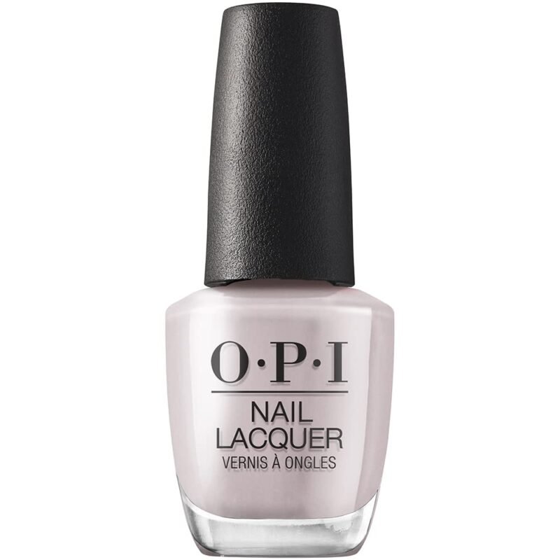 OPI Nail Lacquer Peace of Mined | Sheer Soft Gray Cr??me Chip Resistant Nail Polish | Fast Drying, Streak Free