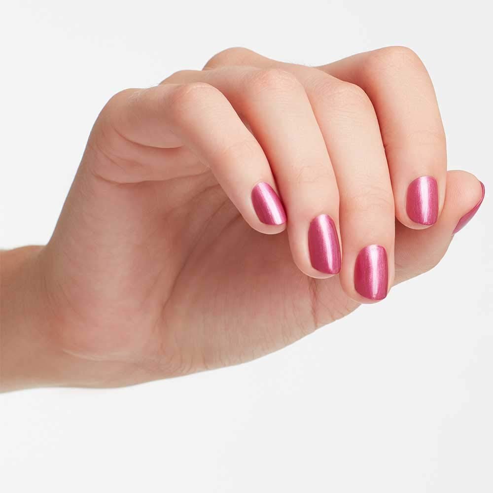 OPI Nail Lacquer A-Rose at Dawn??Broke by Noon | Opaque Deep Purple Shimmer Chip Resistant Nail Polish | Vegan, Fast Drying, Streak Free - Image 2