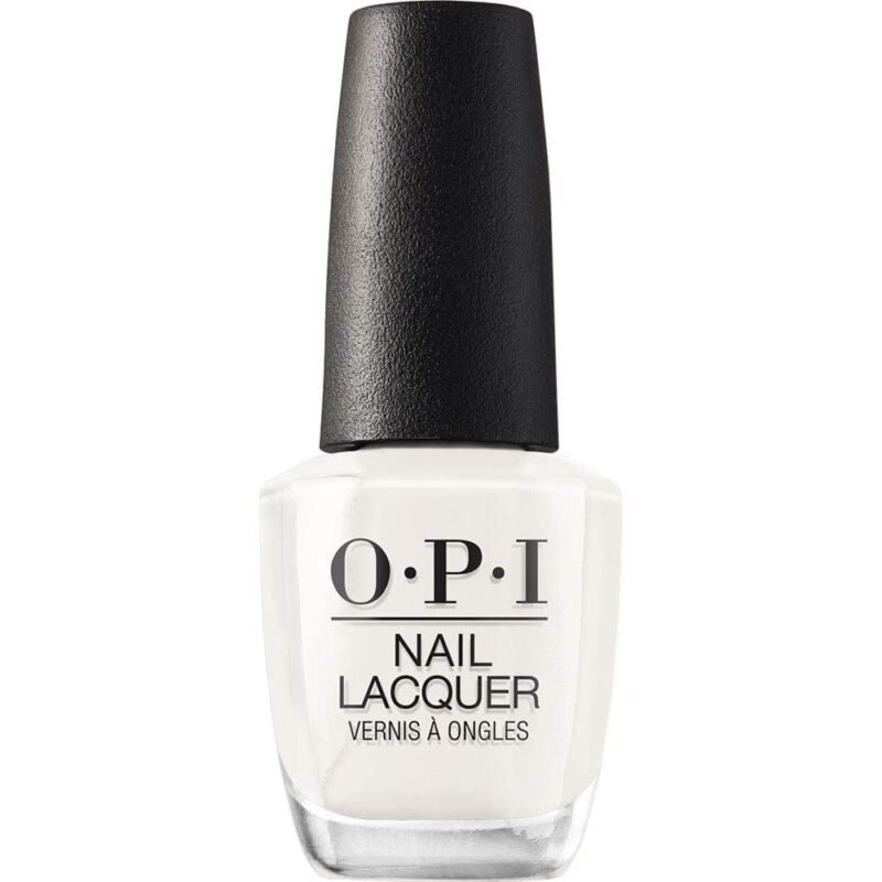 OPI Nail Lacquer Nail Polish | Opaque Light White & Gray Cr??me Chip Resistant Nail Polish | Fast Drying, Streak Free