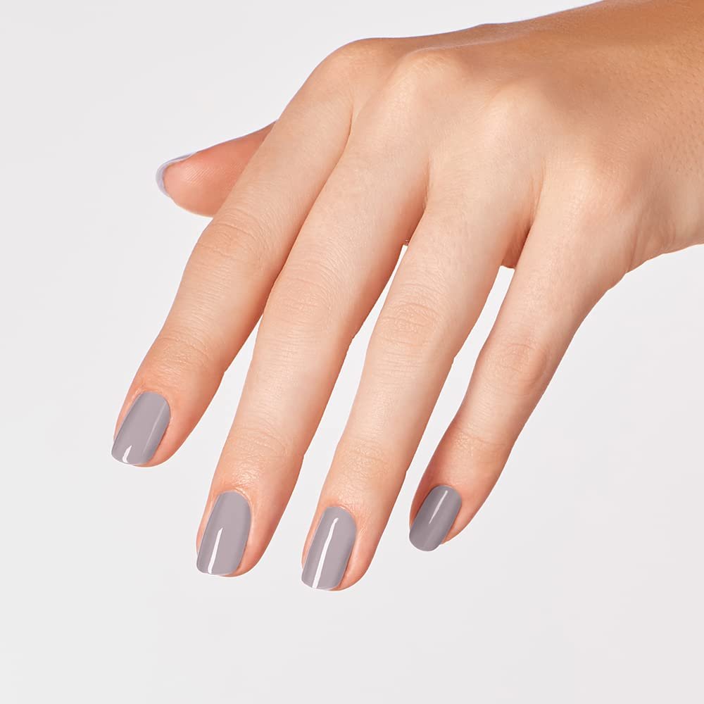 OPI Nail Lacquer Peace of Mined | Sheer Soft Gray Cr??me Chip Resistant Nail Polish | Fast Drying, Streak Free - Image 3