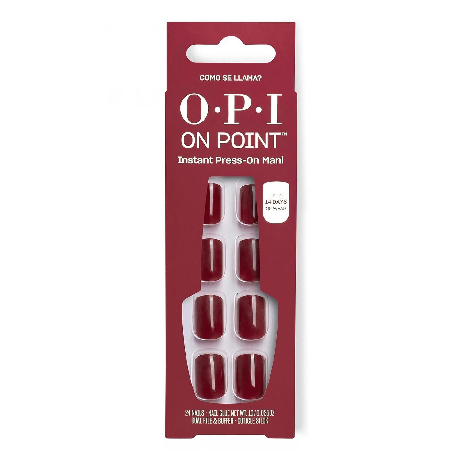 OPI On Point Press On Nails | Square, Squoval, & Almond Shape Nail Art | Short to Long Length | 24 Count With Nail Glue | Instant Press-On Mani | OPI'm Dreaming Collection
