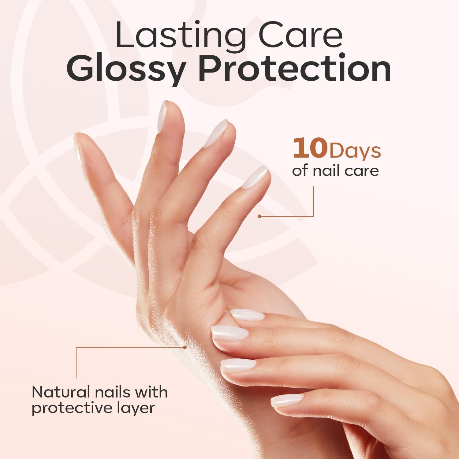 modelones Nail Strengthener, Milky White Nail Polish Natural Nail Concealer Foundation Air Dry Nail Growth Polish for Damaged Nails Imperfection Masking Gifts for Women 15ml - Image 8