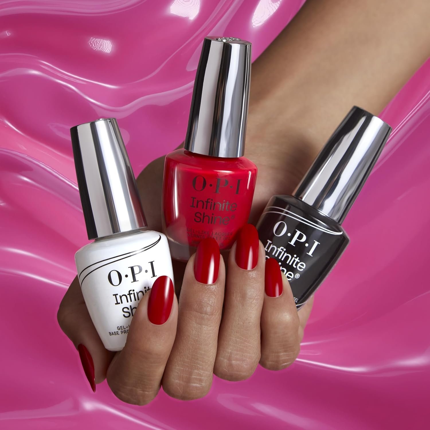 OPI Infinite Shine Long Wear Nail Polish | Clear Gel Like Nail Polish Base Coat & Top Coat | Vegan, Long Lasting, Protects Nails - Image 4