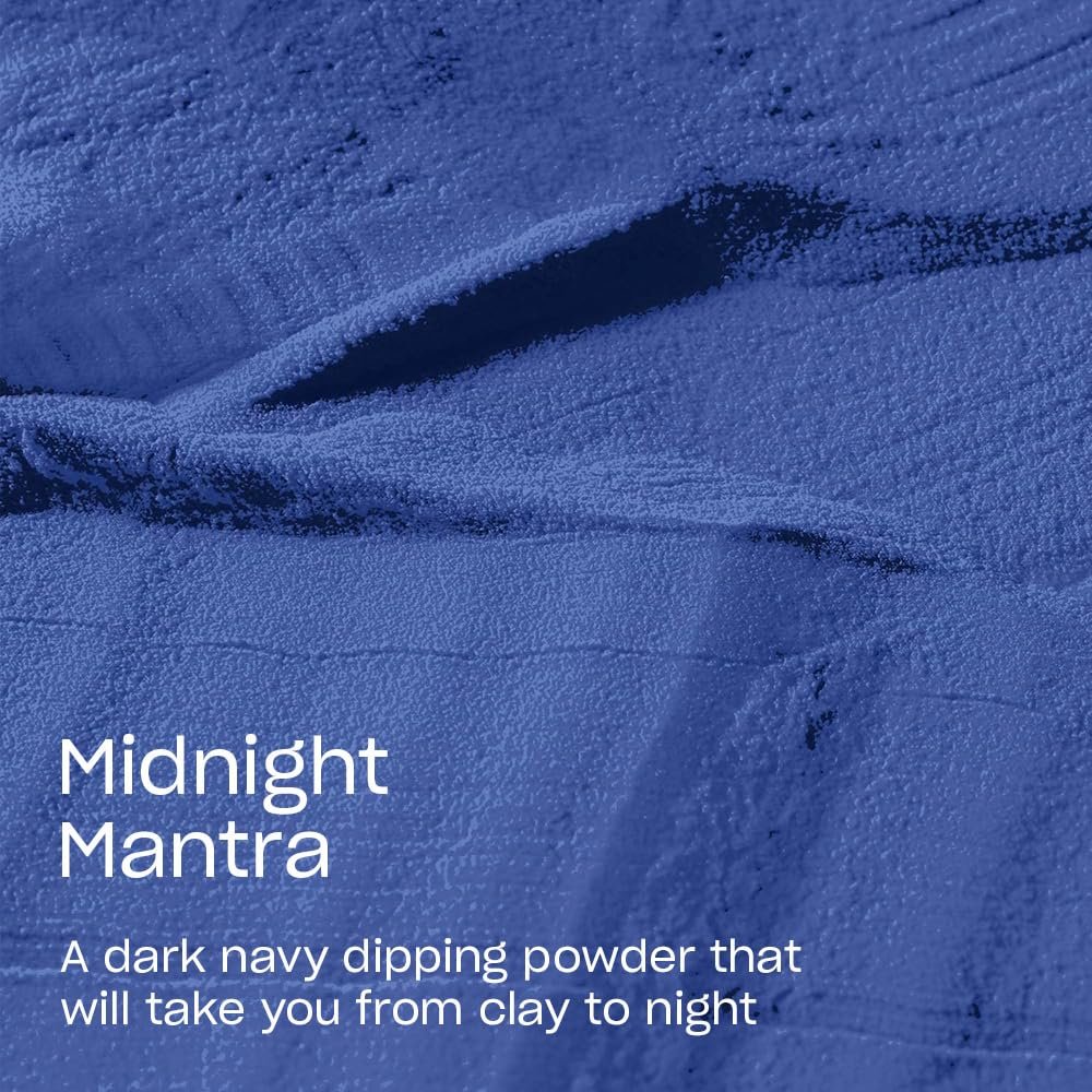 OPI Powder Perfection Midnight Mantra | Opaque Dark Blue Nail Dipping Powder | Fall Wonders Collection - Image 3