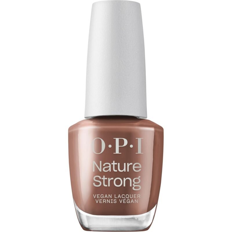 OPI Nature Strong Make My Bark on the World | Opaque Dark Neutral Brown Cr??me Natural Origin Nail Polish LE | Plant Based, Vegan, Cruelty Free