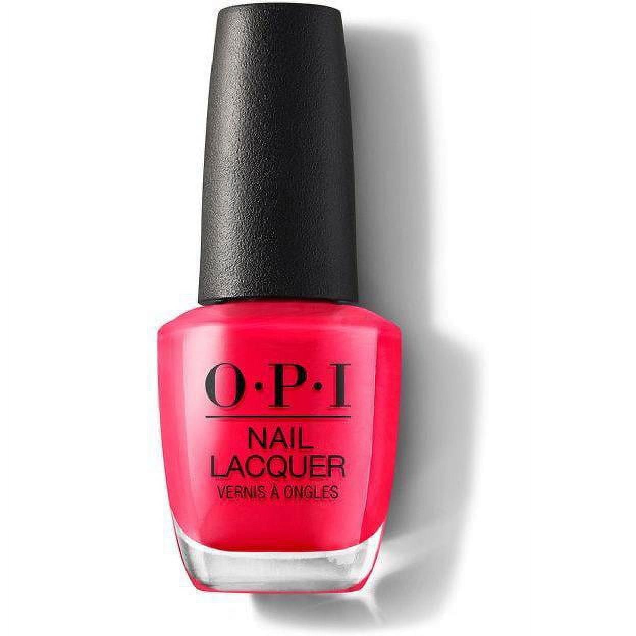 OPI Nail Lacquer Quick Dry Nail Polish,0.5 Oz, Big Apple Red - Image 2