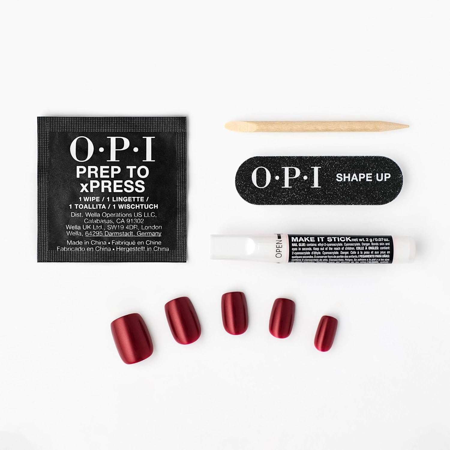 OPI On Point Holiday 2025 Shades | Short Squoval & Round Classic Accent Nail Art Press On Nails | 30 Count with Glue | Long Lasting, Reusable, Non-damaging - Image 6