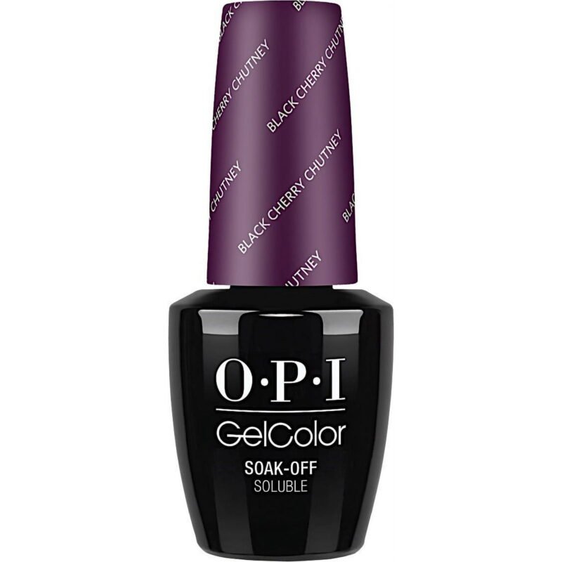 GelColor Gel Nail Polish, Black Cherry Chutney(I43), Nail Polish, 15ml/0.5 fl oz