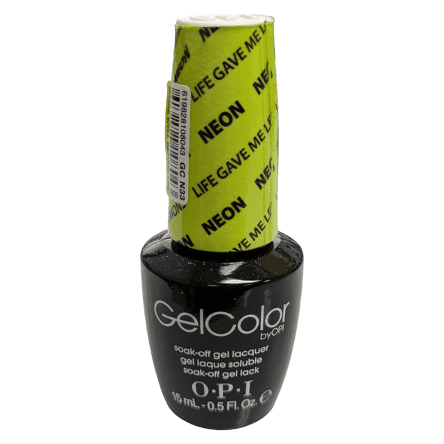 GelColor Gel Nail Polish, Life Gave Me Lemons (N33), Nail Polish, 15ml/0.5 fl oz