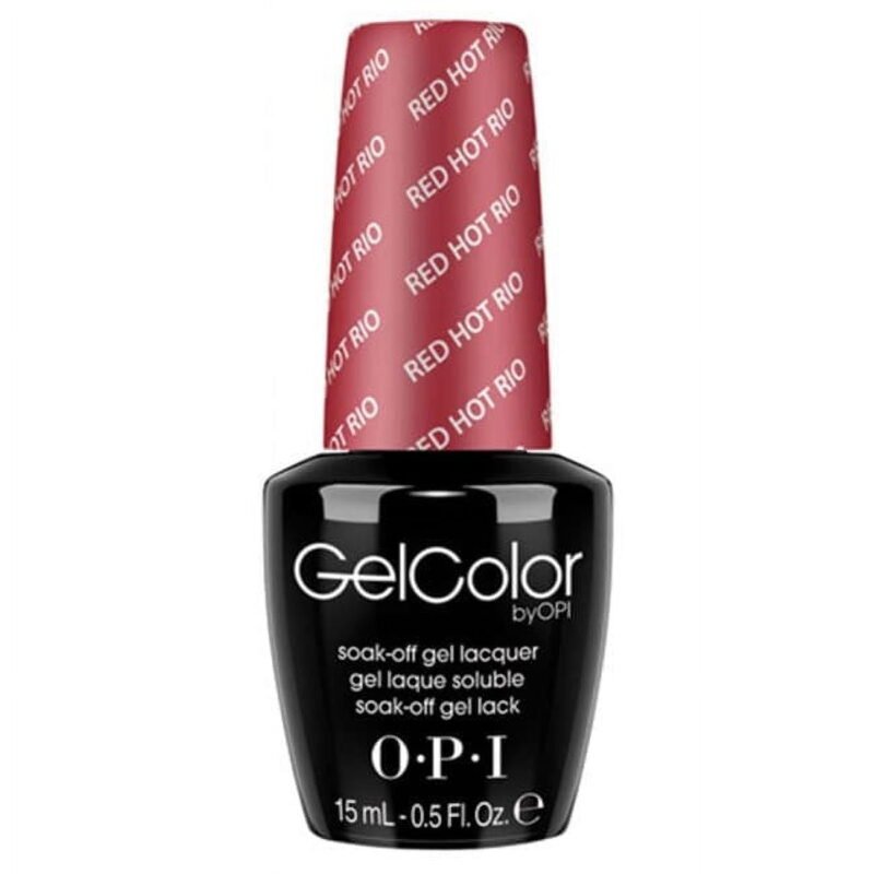 GelColor Gel Nail Polish, Red Hot Rio(A70), Nail Polish, 15ml/0.5 fl oz