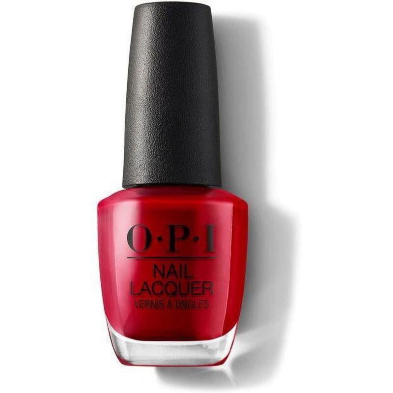 OPI Nail Lacquer, Red Hot Rio(A70), Nail Polish, 15ml/0.5 fl oz