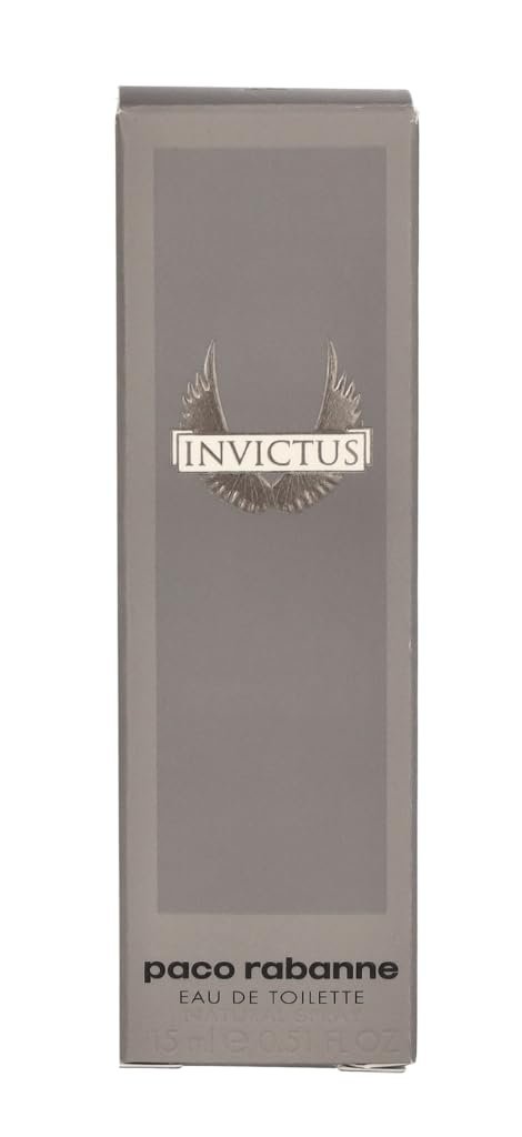 Paco Rabanne Invictus Cologne For Men Mini EDT Spray .51 Fl Oz - Image 3