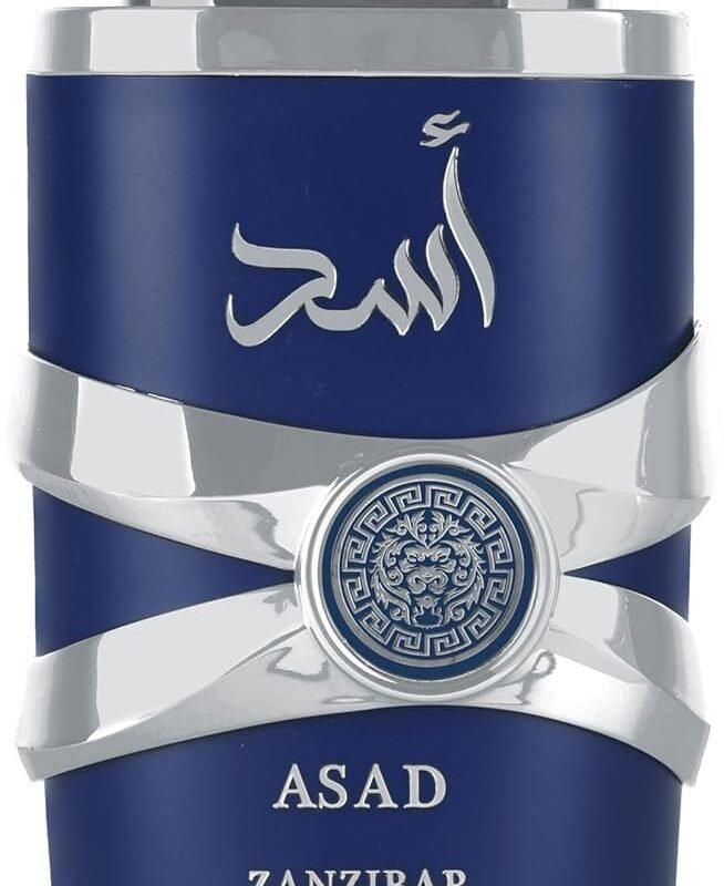 Lattafa Asad Zanzibar - Fresh, Spicy, Vanilla, Coconut - Eau de Parfum Long-Lasting Fragrance for Men, 3.40 Ounce / 100 ml