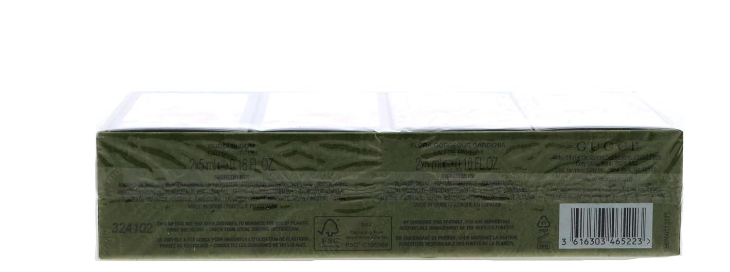 Gucci Variety for Women - 4 Pc Mini Gift Set 2 x 0.16oz Bloom EDP Spray, 2 x 0.16oz Flora EDP Spray - Image 2