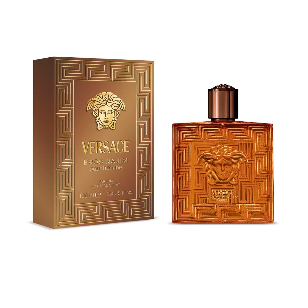 Versace Eros Najim Parfum Spray for Men, 3.4 Ounce