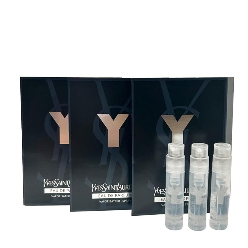 Yves Saint Laurent YSL Y Men EDP Sample Perfume EAU DE PARFUM Spray Trial Size Partially Filled Vials 1.2 ml / 0.04 fl oz (set of 3)