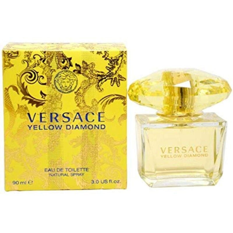 Versace Eau De Toilette Spray for Women, Yellow Diamond, 3 Ounce (Pack of 1)