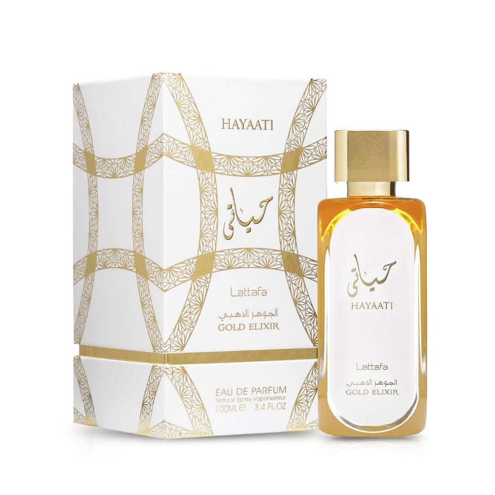 Lattafa Hayaati Gold Elixir Eau De Parfum Spray for Unisex, 3.4 Ounce - Image 2