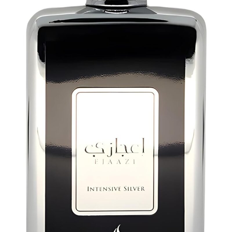Lattafa Ejaazi Intensive Silver for Men Eau de Parfum Spray, 3.4 Ounce