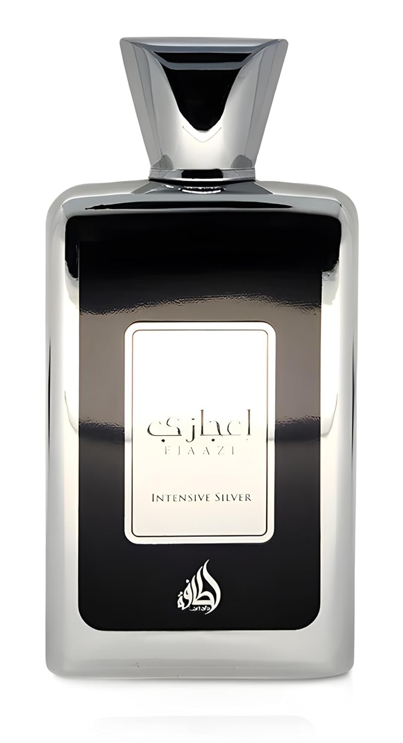 Lattafa Ejaazi Intensive Silver for Men Eau de Parfum Spray, 3.4 Ounce