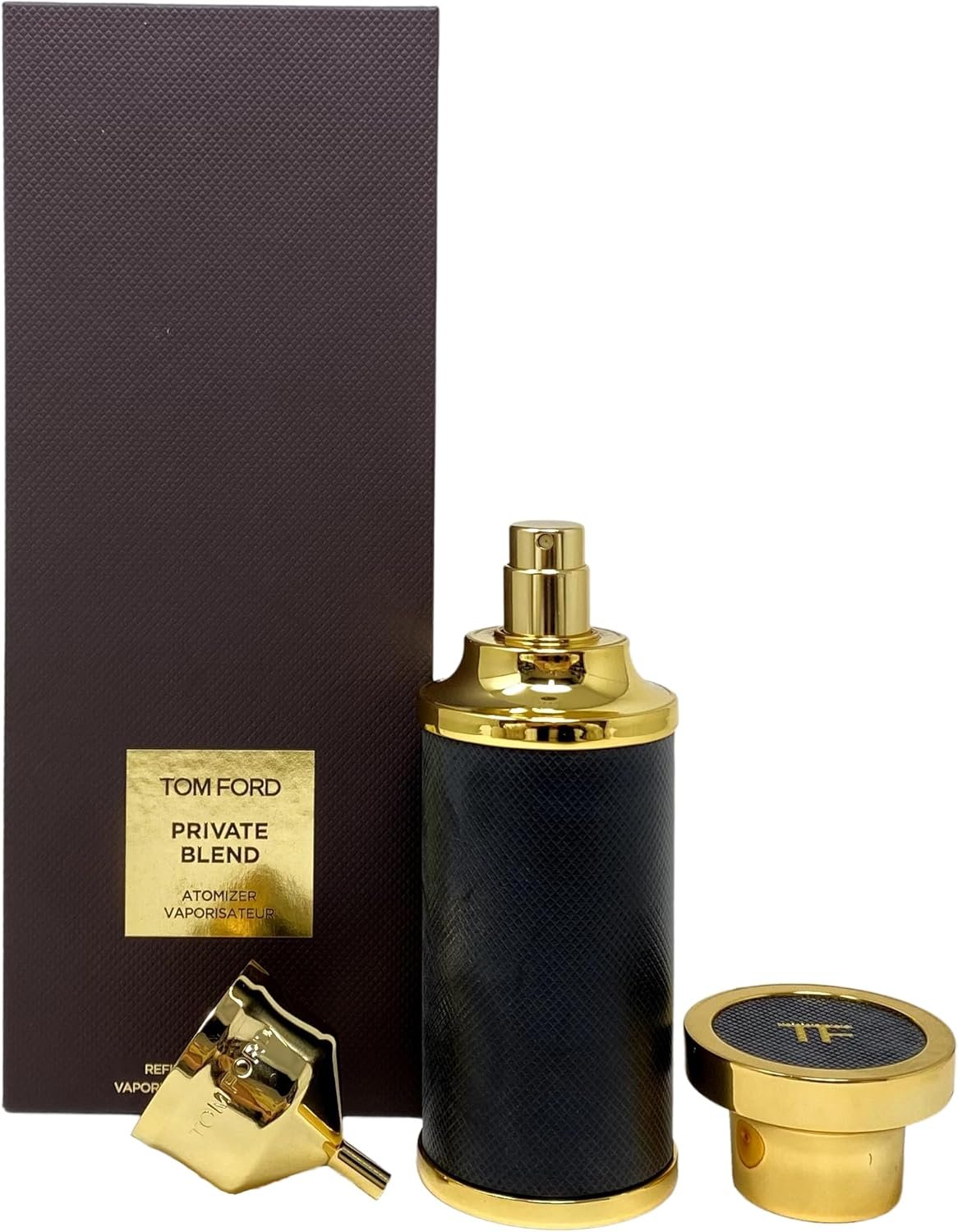 Tom Ford Private Blend Black Refillable Atomizer + Funnel - LIQUID NOT INCLUDED