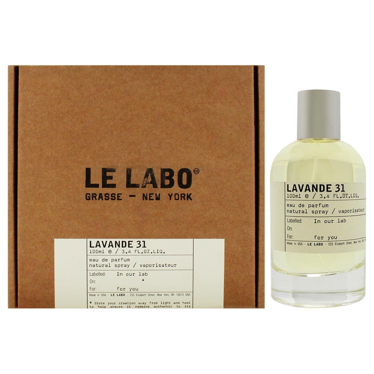 Le Labo Lavande 31 for Unisex - 3.4 oz EDP Spray