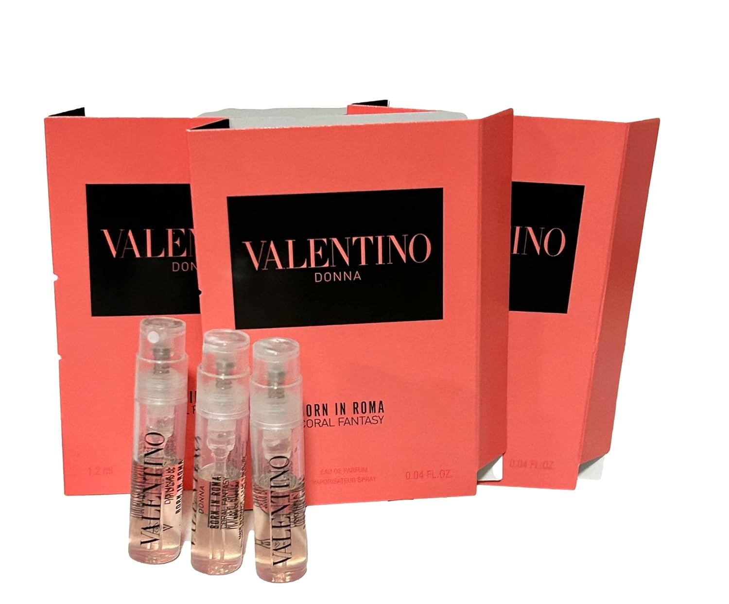 Valentino Donna Born In Roma Coral Fantasy for Women Eau de Parfum Vial Spray, 0.04 Ounce
