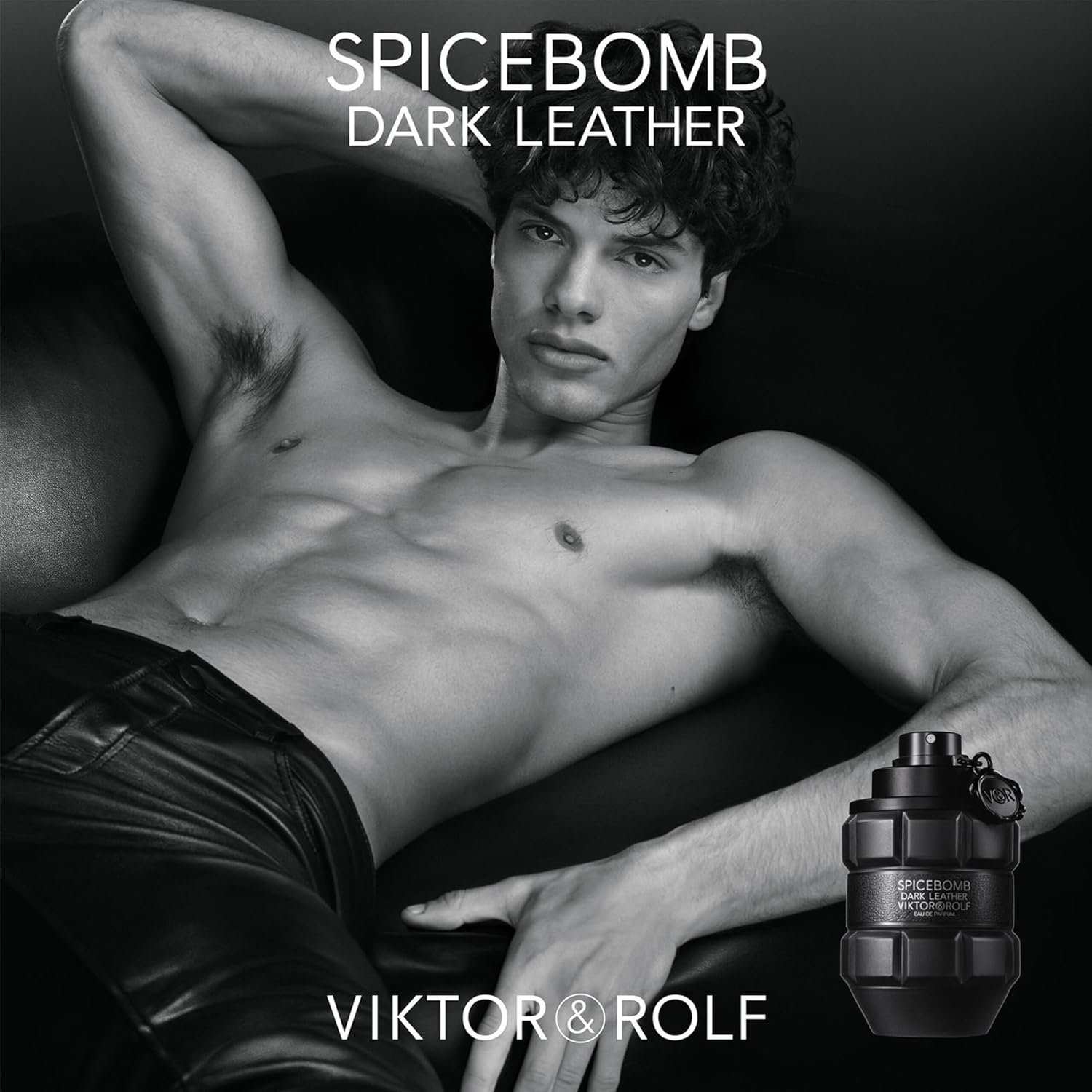 Viktor&Rolf - Spicebomb Dark Leather Eau de Parfum - Woody & Spicy - Cologne for Men - With Notes of Leather, Incense & Musk - 3 Fl Oz - Image 3