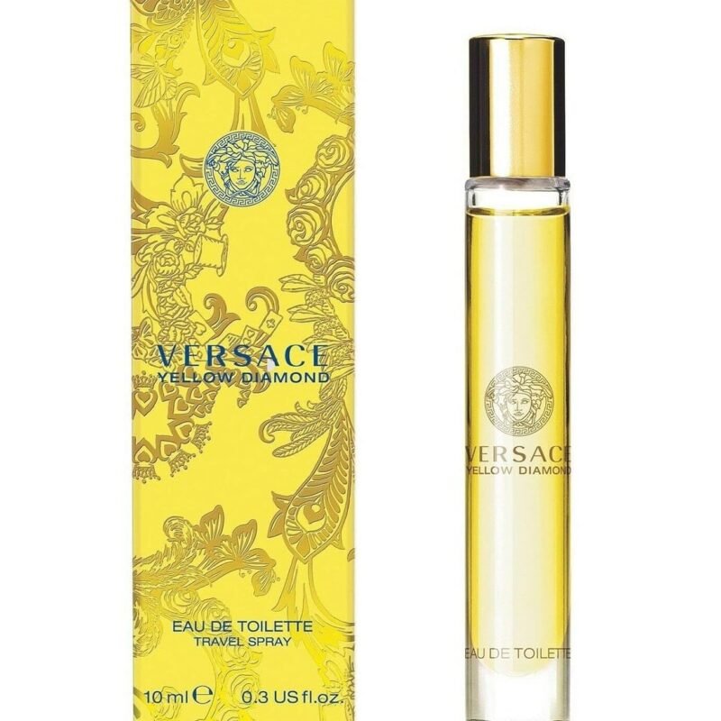 Versace Yellow Diamond Perfume for Women Mini EDT Travel Spray 0.3 Ounce
