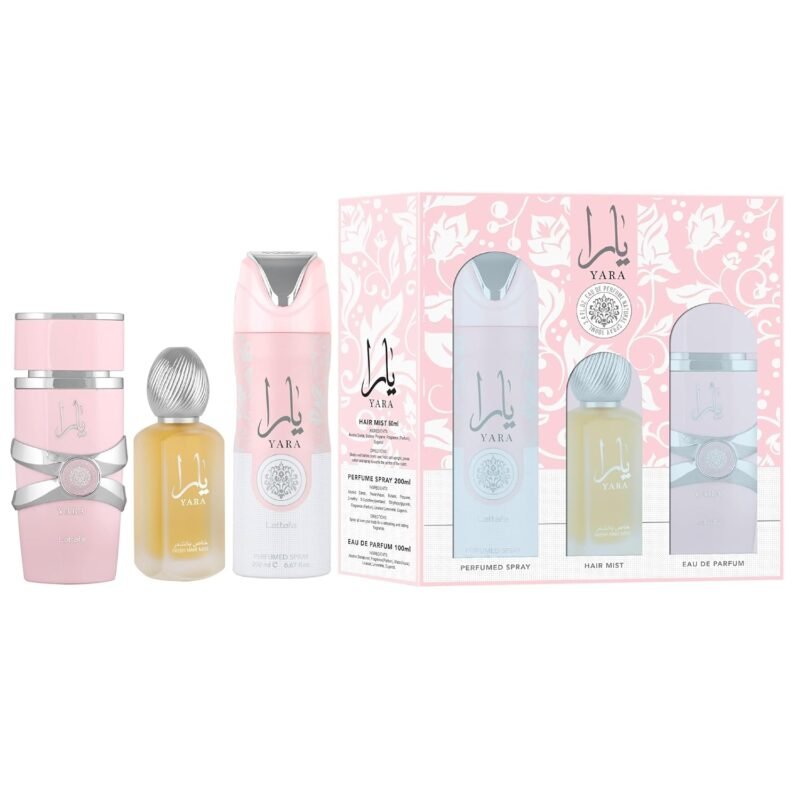 Lattafa Yara - Vanilla, Gourmand, Fruity, Floral - Eau de Parfum Long-Lasting Fragrance for Women, 3.40 Ounce / 100 ml
