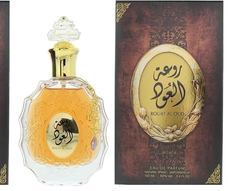 Lattafa Rouat Al Oud for Unisex Eau de Parfum Spray, 3.4 Ounce