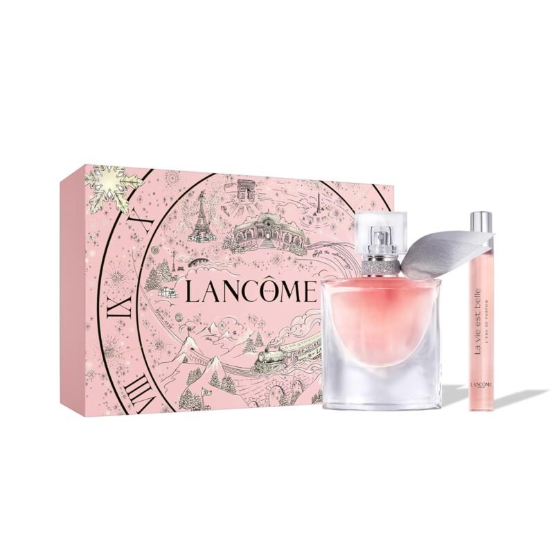 Lanc?me La Vie Est Belle Holiday Gift Set - Full-Size Refillable La vie est belle Eau De Parfum Spray 1.0 fl. Oz, Purse Spray 0.34 fl. oz.- Limited Edition Gift Set for Women