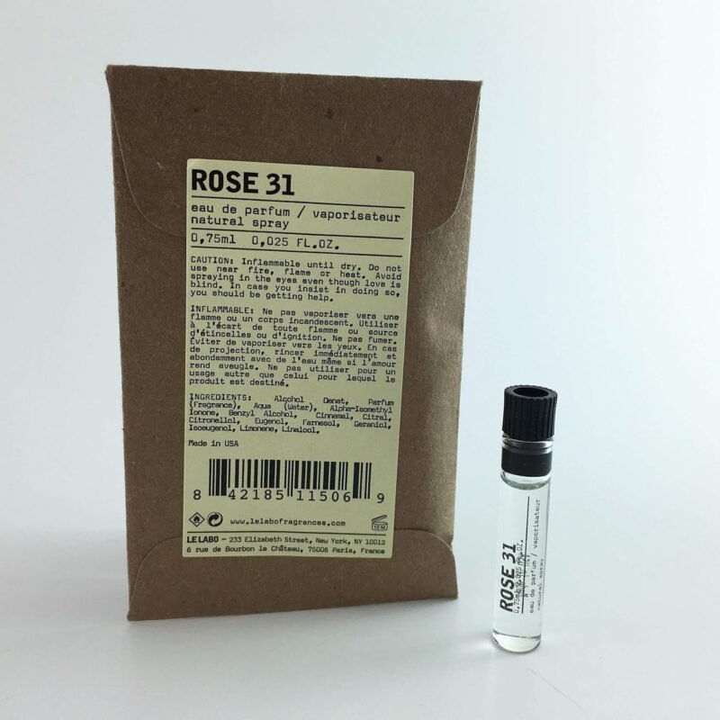 Le Labo Rose 31 Eau de Parfum .025 oz. Small Sample