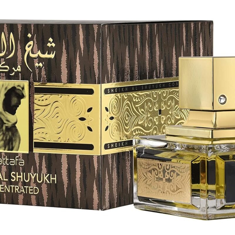 Lattafa Sheikh Al Shuyukh Marakaz Eau de Parfum Concentrated Spray for Unisex, 3.4 Ounce