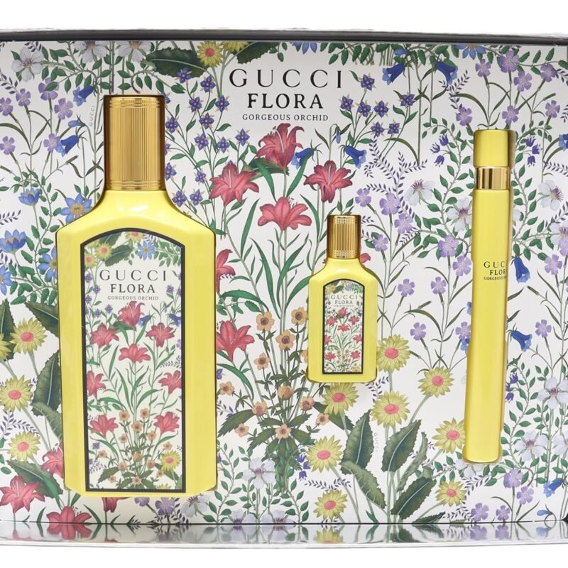 Gucci Flora Gorgeous Orchid Fragrance Gift Set, 3-Piece Perfume Collection