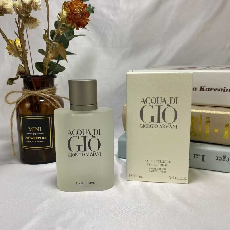 Armani Beauty Acqua di Gio Eau de Toilette - Cologne for Men - Long Lasting Fragrance with Bergamot notes, Jasmine, White Musks, Patchouli & Cedarwood 3.4 Oz 100ml