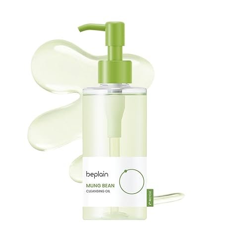 Aceite limpiador de frijol mungo beplain (6.76fl.oz/200ml)| Sin fragancia | Probado no comedog??nico