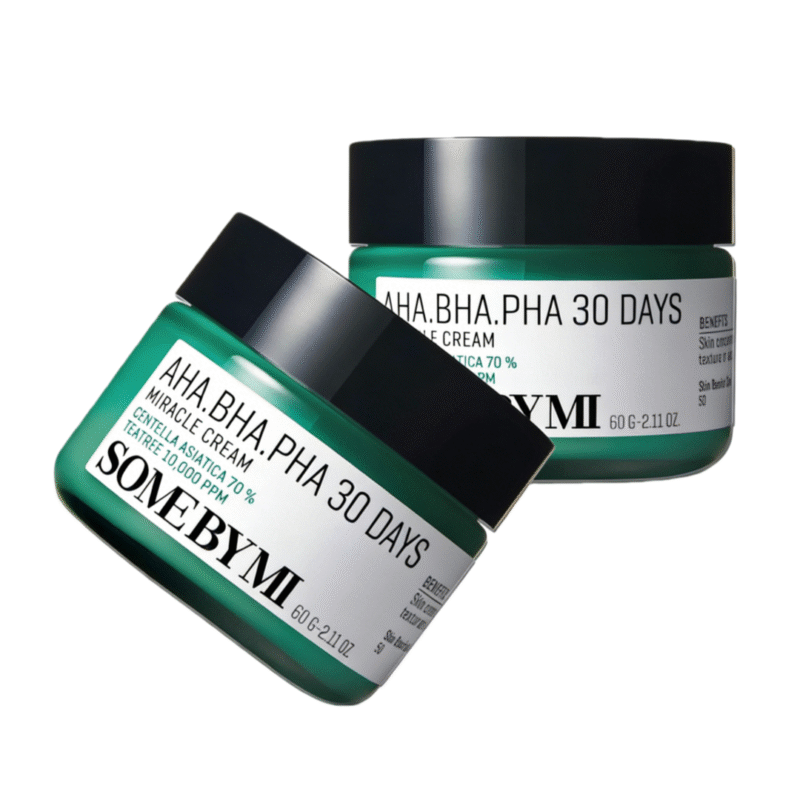 2pc SOME BY MI AHA BHA PHA 30 Days Miracle Cream - 2.02oz, 60ml - Mild Exfoliating Salicylic Acid