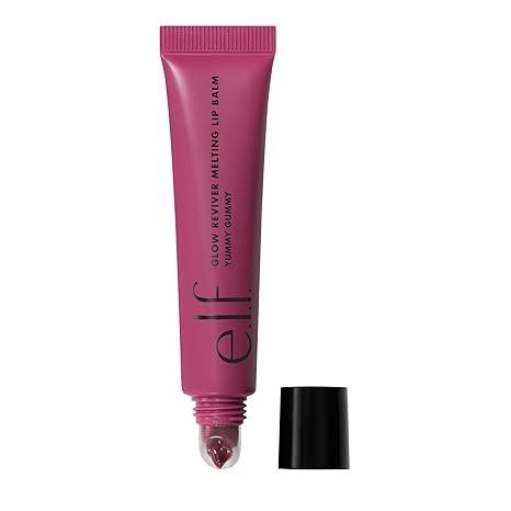 e.l.f. Glow Reviver Melting Lip Balm, Hydrating Tinted Lip Balm For A Glossy Finish & Soft, Supple Lips, Vegan & Cruelty-Free, Yummy Gummy 15g