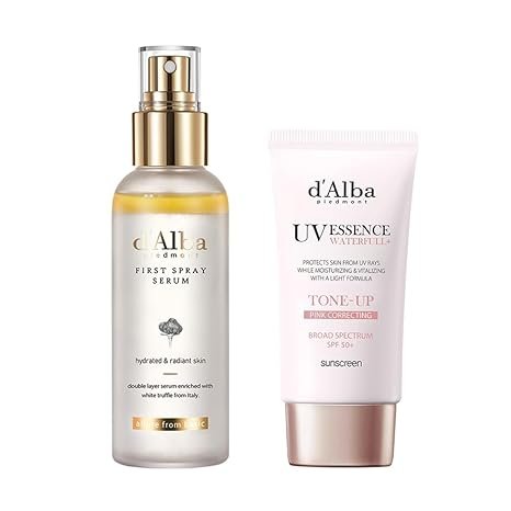 dalba Piedmont White Truffle Spray Serum & Waterfull Tone-Up Sunscreen BROAD SPECTRUM SPF 50+