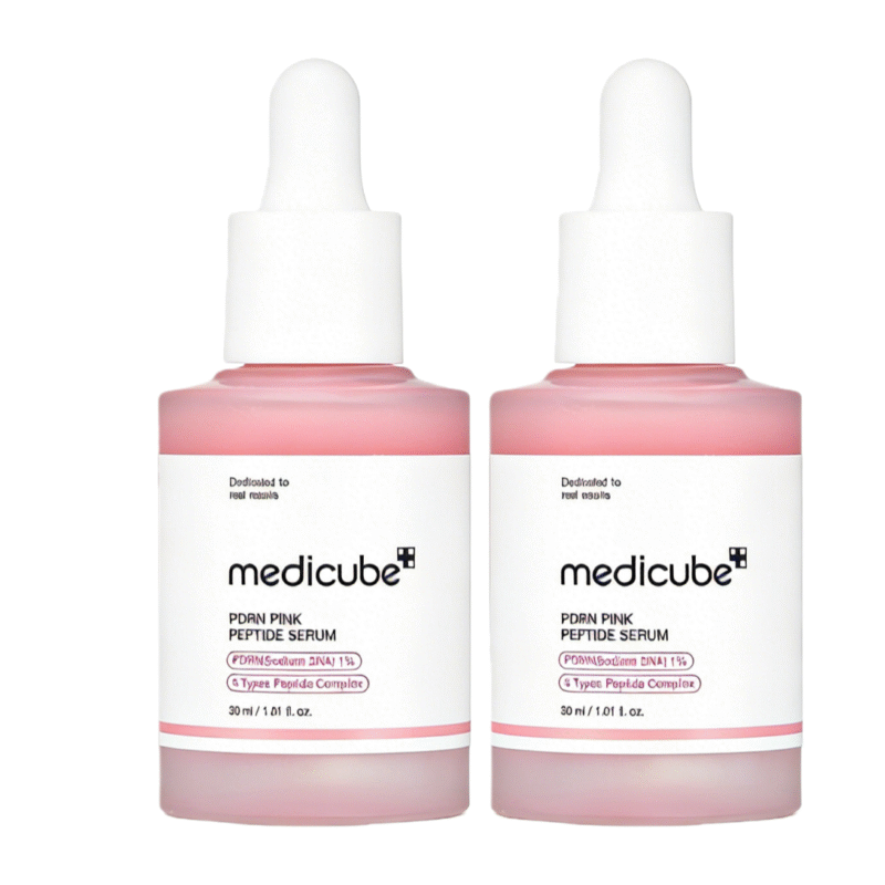 2pc medicube PDRN Pink Peptide Serum with Salmon DNA | Pink Glow Serum with Peptides & Niacinamide
