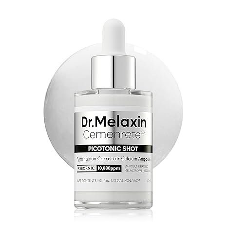 Dr.Melaxin Cemenrete Picotonic Shot Calcium Serum for Firming Density collagen serum Even Skin Tone & Skin Clarity Anti-aging Dark spot care 1.01 fl.oz.