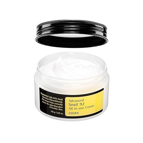COSRX Snail Mucin 92% Face Moisturizer, 3.52 Oz, Lightweight Moisturing Cream 100g