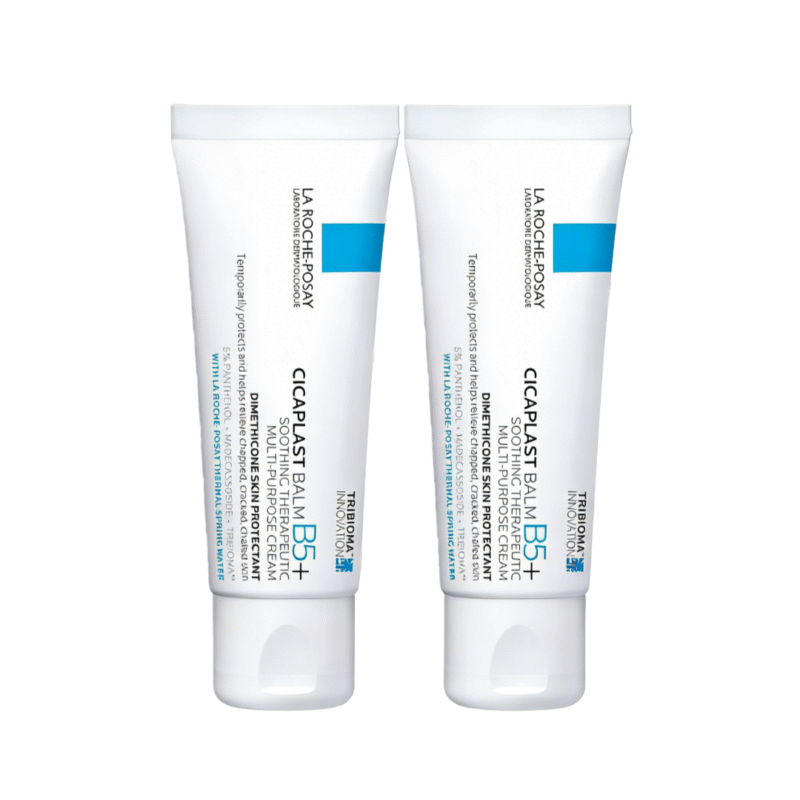 2pc La Roche-Posay Cicaplast Balm B5, Healing Ointment and Soothing Therapeutic Multi Purpose Cream for Dry & Irritated Skin, Body and Hand Balm, Baby Safe, Fragrance Free