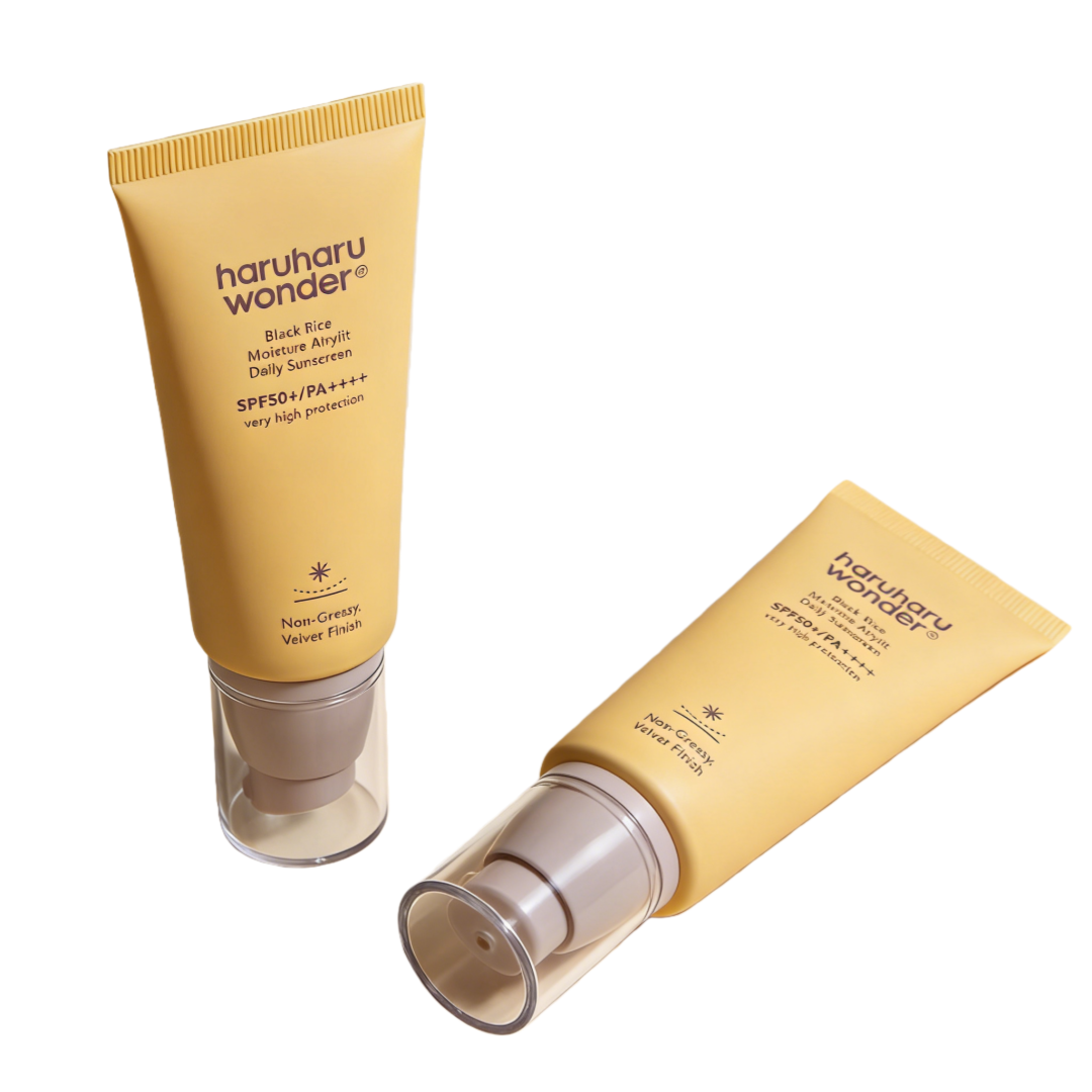 2pc Haruharu Wonder Black Rice Moisture Airyfit Daily Sunscreen 1.69fl.oz - Velvet Finish, No White Cast