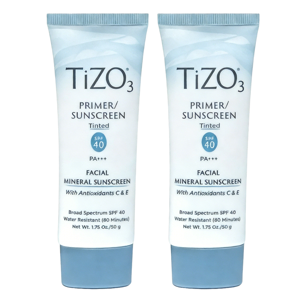 2pc Protector solar TIZO TiZO3 mineral facial SPF 40 50 ml PA+++ te?ido